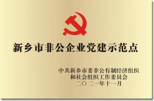 新鄉(xiāng)市非公企業(yè)黨建示范點(diǎn)